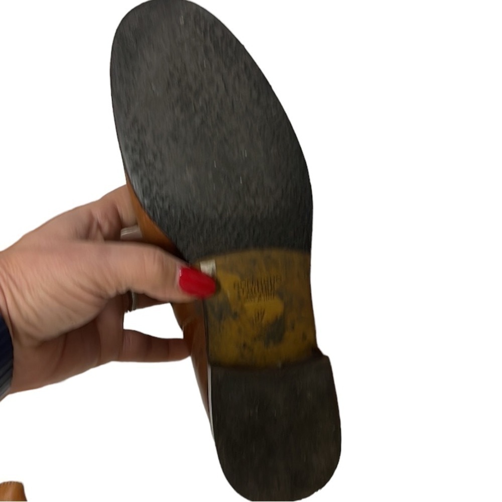 Goffredo Fantini distressed leather knee high brown boots size 37 - Picture 7 of 14